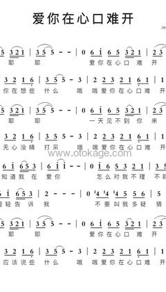 高胜美《爱你在心口难开人声谱》G调_编配别具一格