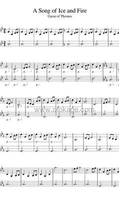 Ramin Djawadi《A Song of Ice and Fire钢琴谱》降B调_音符与情感交织
