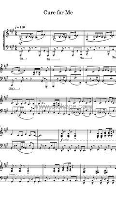 AURORA《Cure For Me钢琴谱》A调_编排富有层次感