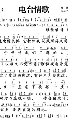 莫文蔚《电台情歌人声谱》降E调_音乐沁人心扉