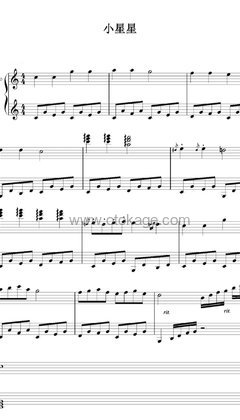 贝乐虎《小星星钢琴谱》C调_音符带着感情跳动